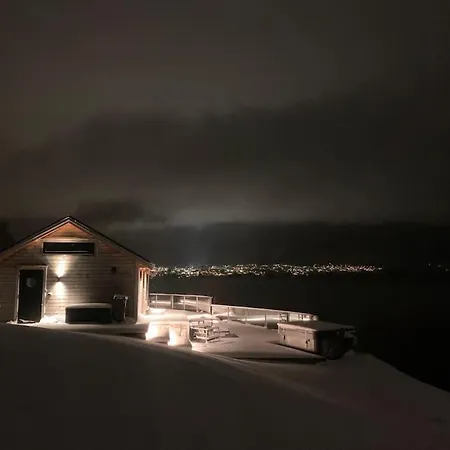 Moderne Med Fjordutsikt Og Spabad 25.min. Fra Sentrum * ברגן